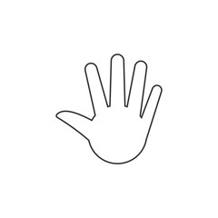Hand Icon Charity Icon Volunteer Icon Line Vector Illustration