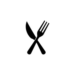 Fork and knife symbol icon vector illustration