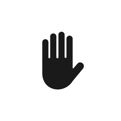 hand stop Sign icon 