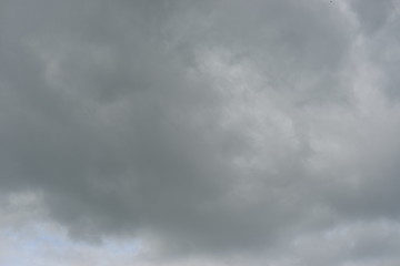 cloudy grey sky