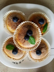 muffins with cheese and nuts