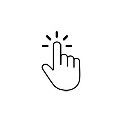 Obraz premium Hand cursor icon vector