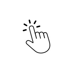 Hand cursor icon vector