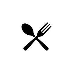 Spoon and fork, eat, restaurant, symbol icon vector