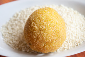 sicilian fried rice arancino