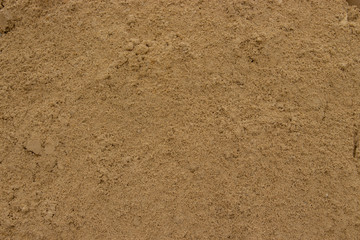 Yellow sand texture background close-up. Construction sand, sandstone, a lot of yellow sand, texture is clearly visible