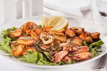 shrimp with sauce