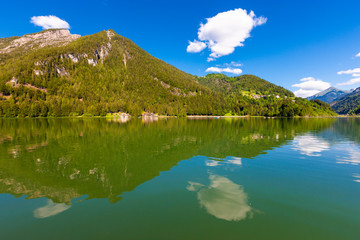 Fototapeta na wymiar Dolomites Lake of Alleghe