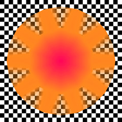 Abstract glowing blurred shapes.