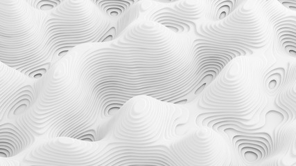 White abstract background. 3d illustration, 3d rendering.