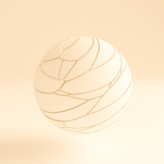 Light yellow abstract background. 3d illustration, 3d rendering.