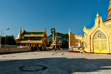 Schwedagon pagoda in Yangon, Myanmar