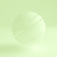 Green light abstract background. 3d illustration, 3d rendering.