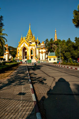 Schwedagon pagoda in Yangon, Myanmar