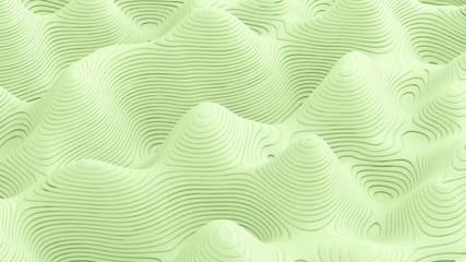 Green light abstract background. 3d illustration, 3d rendering.