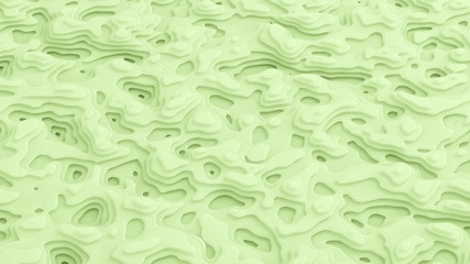 Green light abstract background. 3d illustration, 3d rendering.