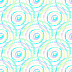 Colorful hand drawn hippie pattern