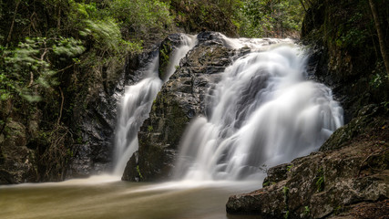 Dinner falls waterfall at Mount Hypipamee, tropical north Queensland, Australia