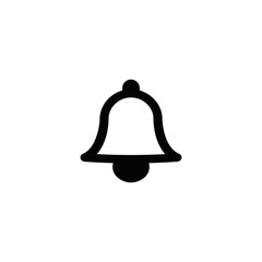 flat icon of a bell. vector illustration