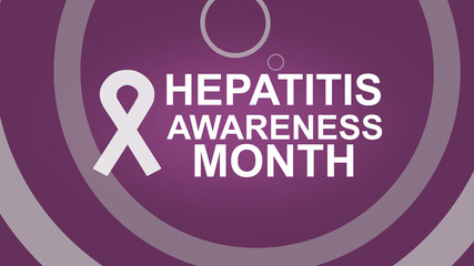 Hepatitis Awareness Month an annual campaign raising awareness of viral hepatitis. Hepatitis Testing Day. Can be used for Poster, card, banner or backgrounds. Design illustration.