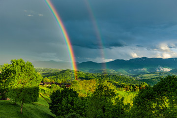 Regenbogen in den Französischen Pyrenäen