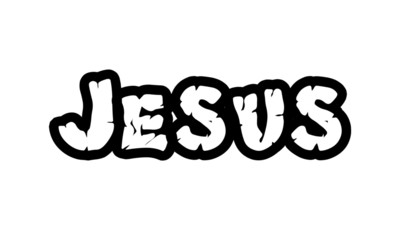 Jesus name text design,   Typography for print or use as poster, flyer or T shirt