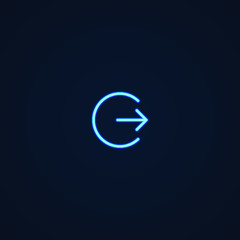 Leave | Neon Style Icon