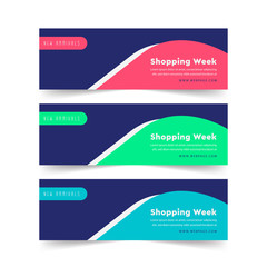 Abstract Web banner design. Facebook cover. Abstract poster. Header Templates - Vector