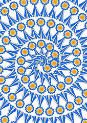 Patriotic design. Argentine cockroaches with May sun on white background.