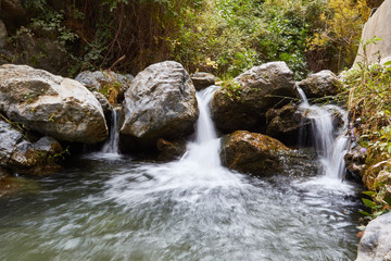 Obraz premium Waterfall in the forest of Spain