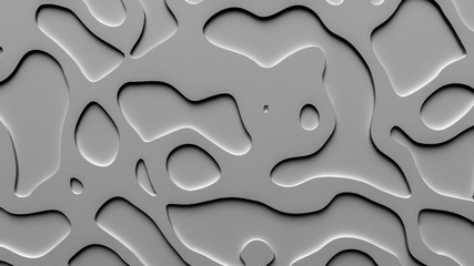 Beautiful white relief texture background. 3d illustration, 3d rendering.
