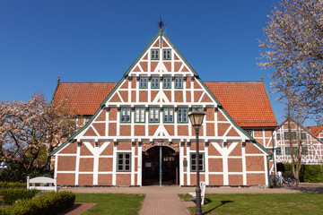 Das Rathaus in Jork, Niedersachsen