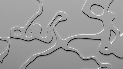 Beautiful white relief texture background. 3d illustration, 3d rendering.