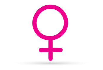 popular drawing female sexual sign symbol isolated