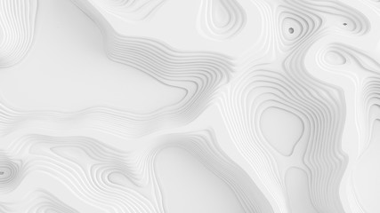 Beautiful white relief texture background. 3d illustration, 3d rendering.