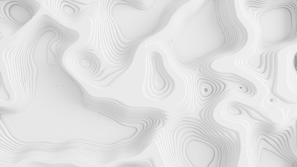 Obraz premium Beautiful white relief texture background. 3d illustration, 3d rendering.