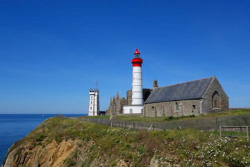 Fototapeta na wymiar Pointe Saint-Mathieu Lighthouse, Brittany, France