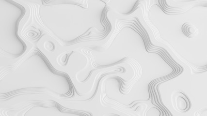 Beautiful white relief texture background. 3d illustration, 3d rendering.