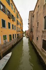 Fototapeta na wymiar Streets of Venice filled with water. Canals