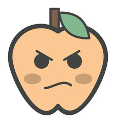 Angry Face Apple