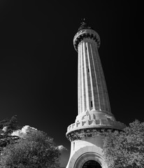 Historic monument lighthouse in Trieste Italy