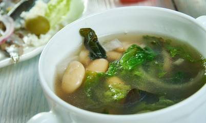 Italian-American Escarole and Bean Soup