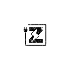 flash logo initial z symbol electrical vector icon element isolated