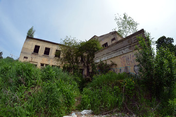 Abandoned radio communication centre . The building was built as an administrative during the...