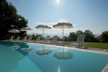 Swimming pool, Umbria, Italy