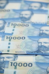 Chilean peso bills - background