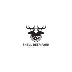 Obraz premium Animal Category for Shell Deer Park Logo Design