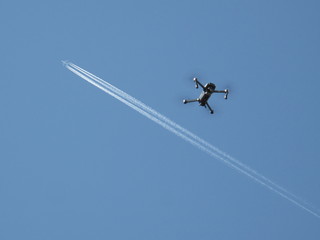 Drone and plane