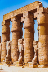Ruined Thebes Egypt. Anscient Temple