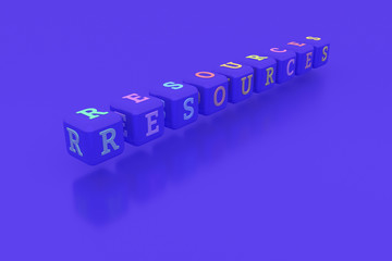 Resources, business keyword. For web page, graphic design, texture or background.